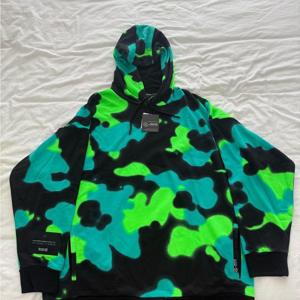 Mercedes AMG Petronas Black and Green Hoodie
